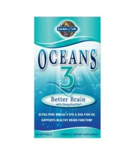 Oceans 3 Better Brain Omega-3 - Podpora činnosti mozku - 90 tobolek